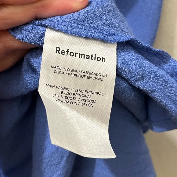 Reformation Dover Dress in Dusk, Size 6 - Picture 4 of 11